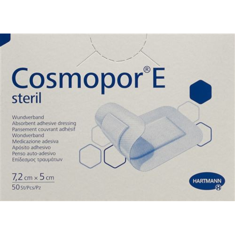 Cosmopor E Quick Association 7.2cmx5cm סטרילי 50 יח'