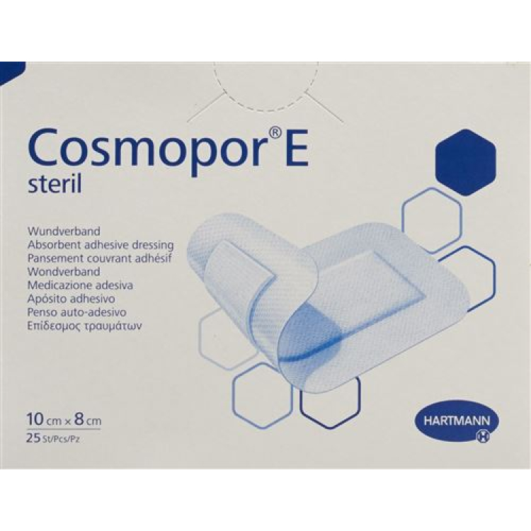 Cosmopor E Quick Association 10cmx8cm סטרילי 25 יח'