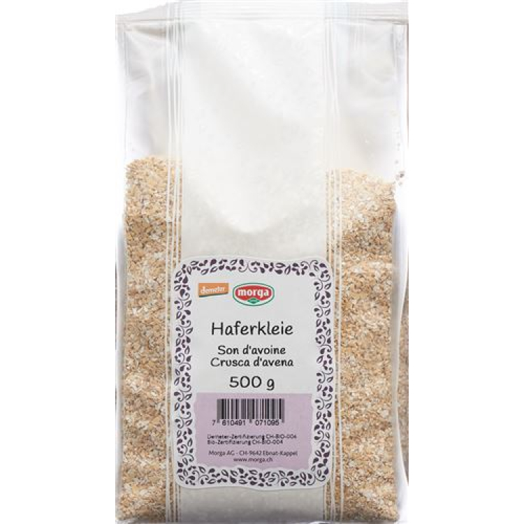 Morga oat bran Demeter bag 500 g