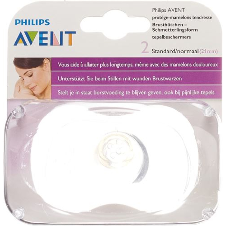 AVENT PHILIPS Nännösuojaperhonen eikä 2 kpl