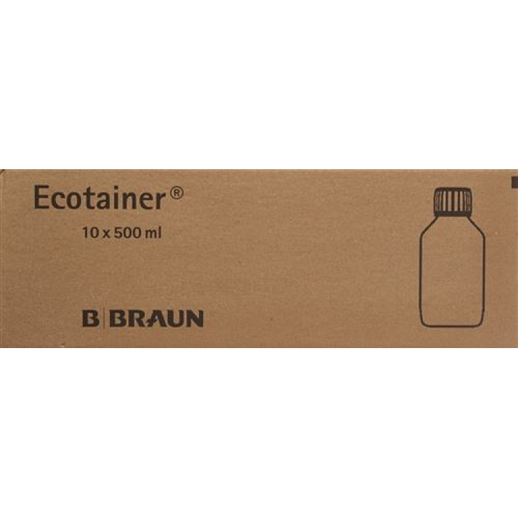 Aqua Brown mažiausiai 10 skalavimo tirpalų ecotainer 500 ml