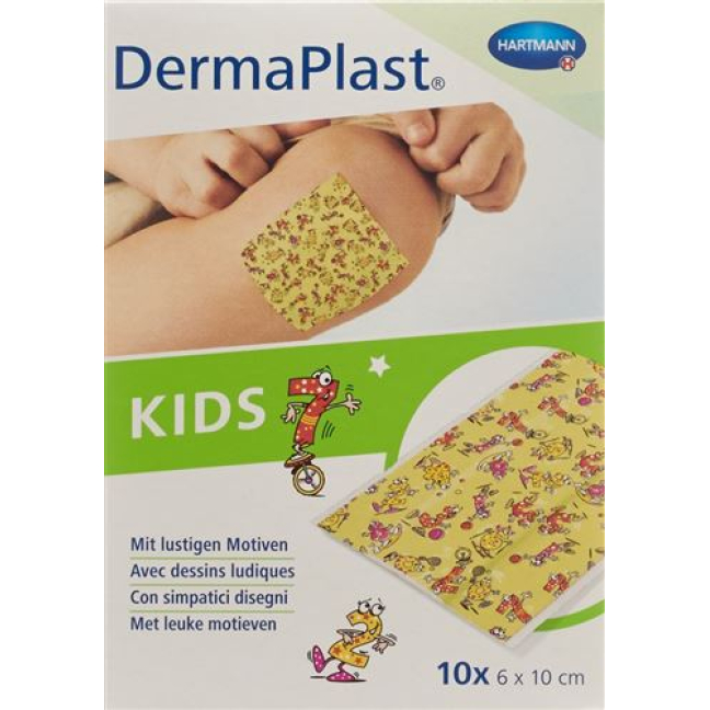 DermaPlast Kids Associação Rápida 6x10cm Plástico 10 unid.