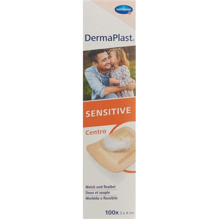 DermaPlast sensitive Centro Strip 3x4cm hf 100 τμχ