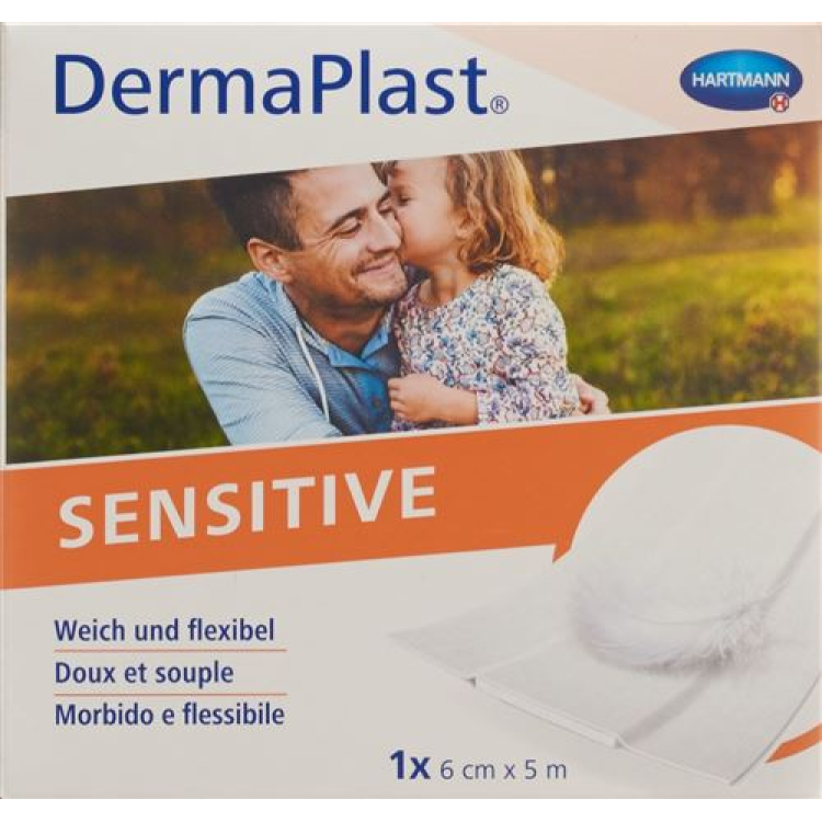 DermaPlast чувствителен Schnellverb бял 6cmx5m роля