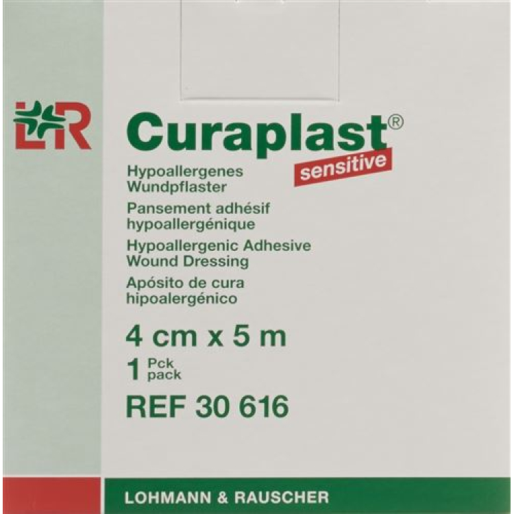 Curaplast haavasidos 4cmx5m ihonvärirooli