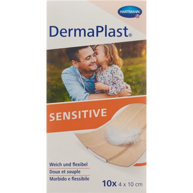DermaPlast Sensitive Schnellverb hf 4x10cm 10 pcs