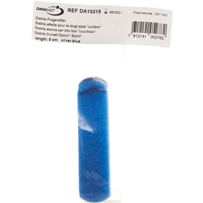 Lyžica na prsty OMNIMED DALCO 8 cm strieborno modrá