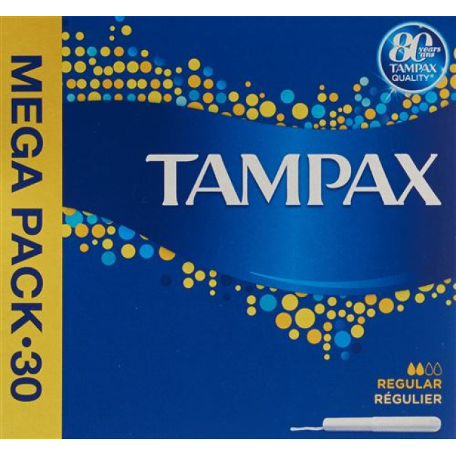 Tampax Tampons Regular - 30 Pieces