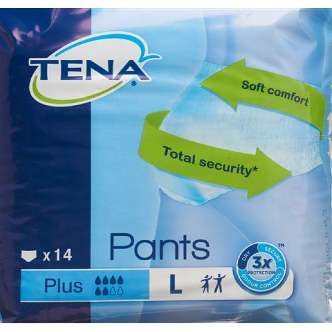 TENA Pants Plus L 100-135cm 14 kpl