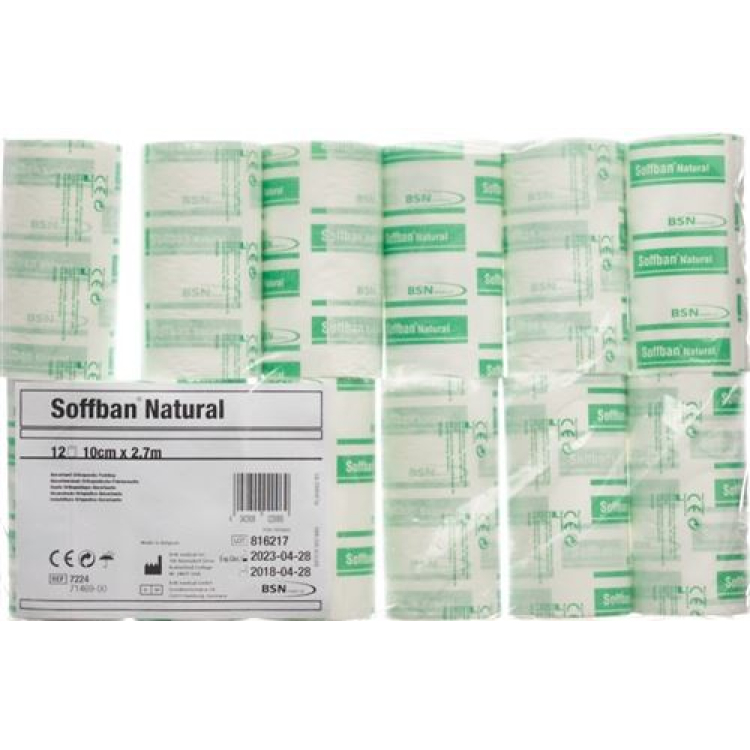 SOFFBAN NATUR 填充绷带 10cmx2.7m 12 片