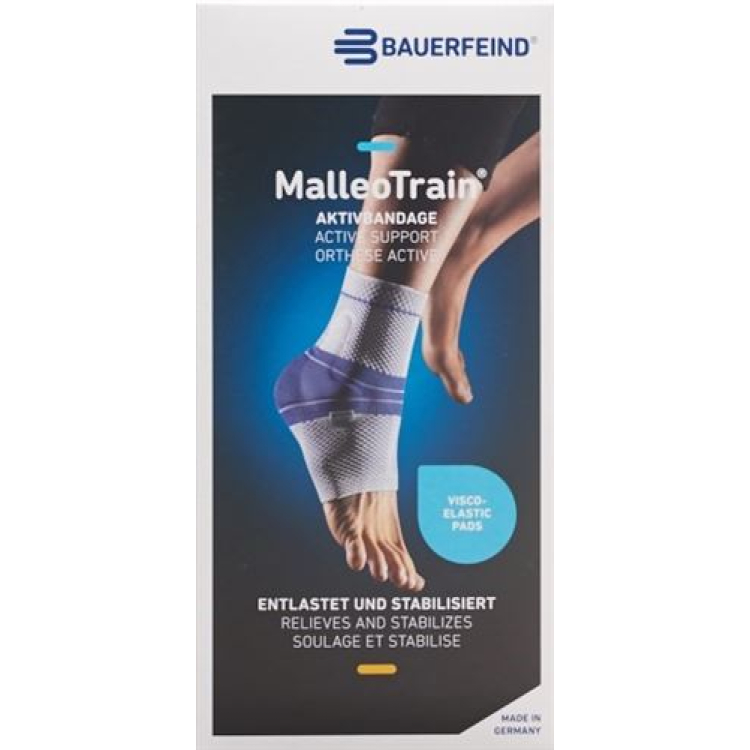 Vendaje activo MalleoTrain talla 2 izquierdo beige