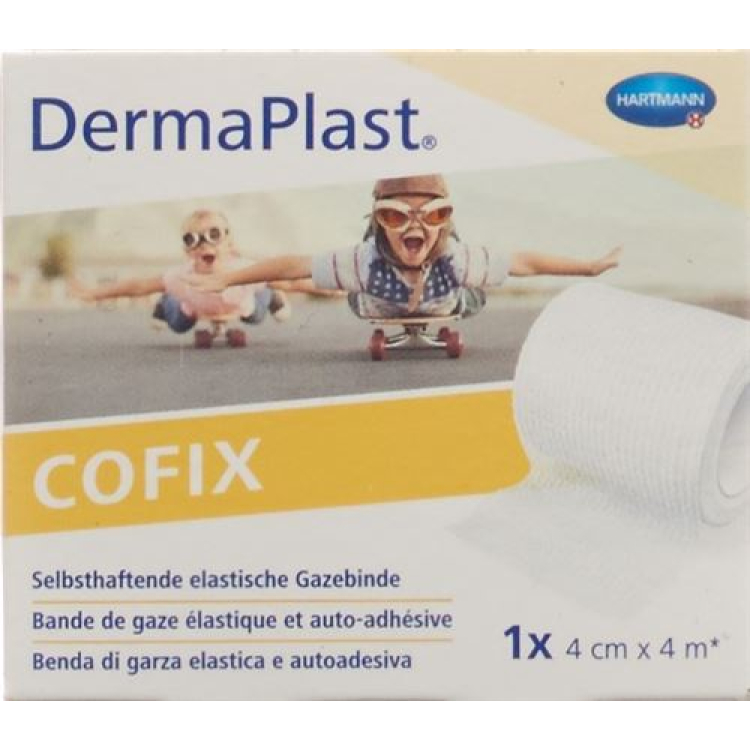 DermaPlast COFIX காஸ் பேண்டேஜ் 4cmx4m வெள்ளை