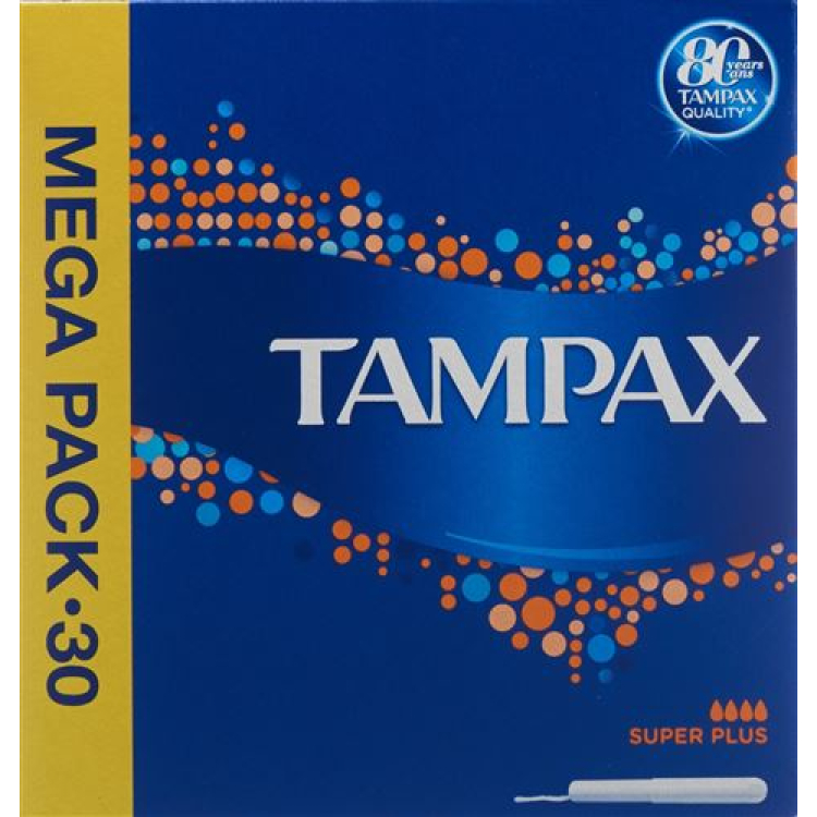 Tampax 탐폰 슈퍼 플러스 30개입