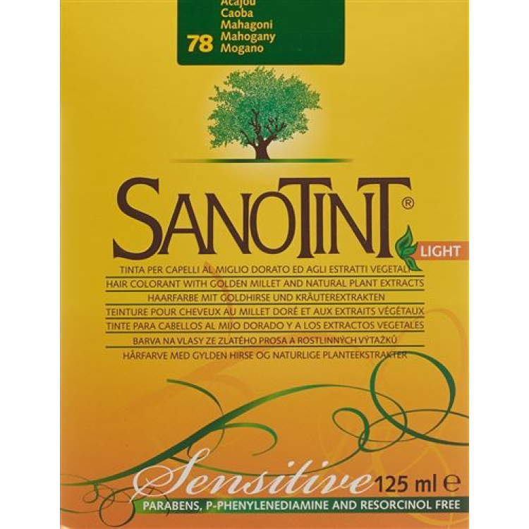 Sanotint Sensitive Açıq saç rəngi 78 mahogany