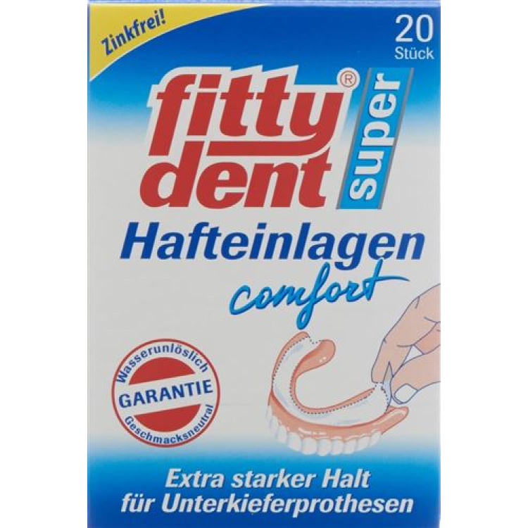 Fittydent superpegamento almohadillas adhesivas 20uds