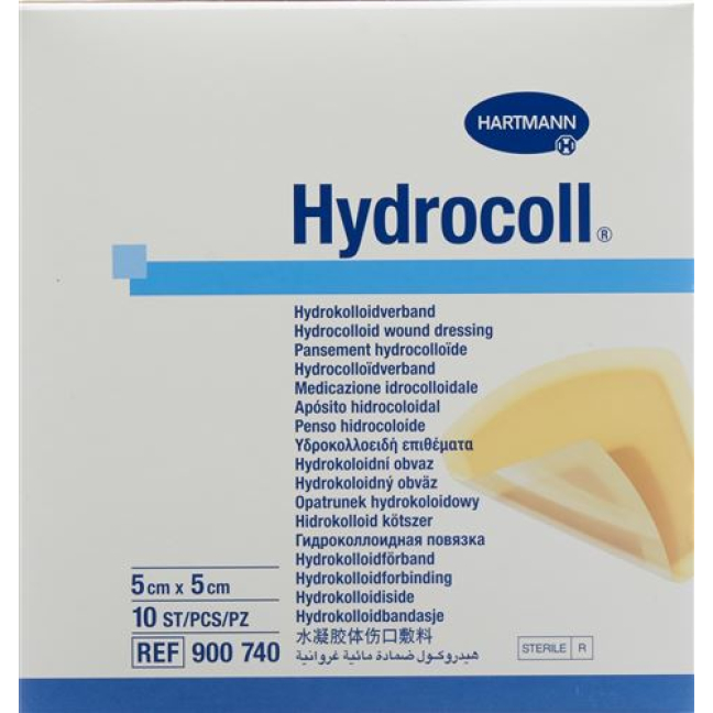 Hydrocoll hydrokolloid Verb 5x5cm 10 stk