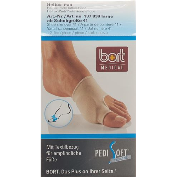 BORT PediSoft Texline hallux Pad L