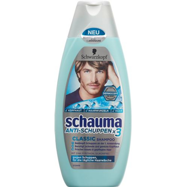 Schauma anti-skæl shampoo flaske 400 ml