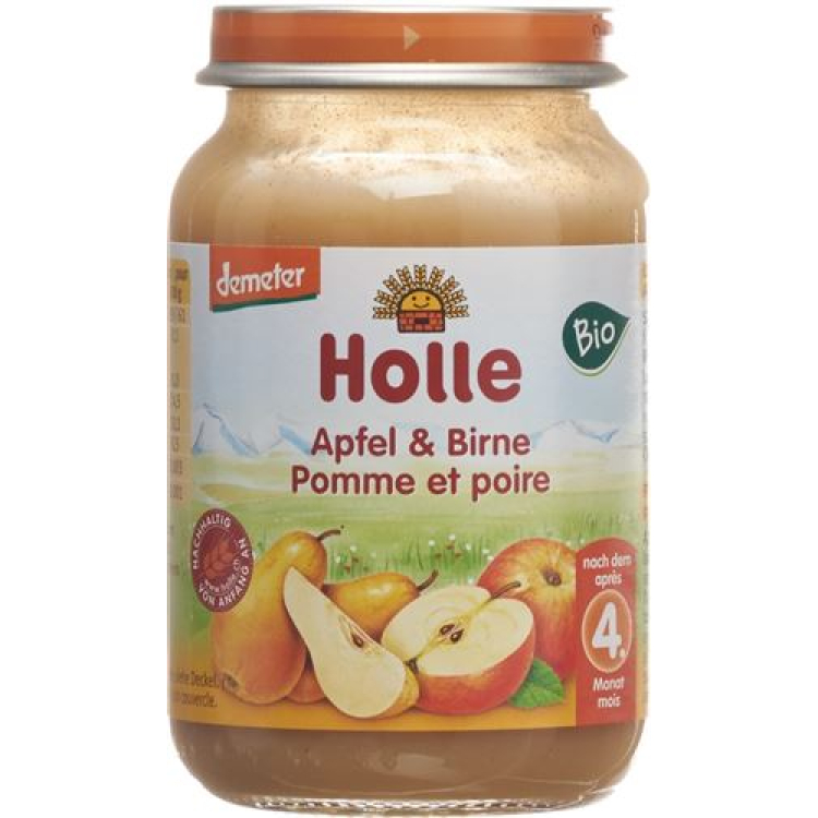 Holle pomme & poire demeter bio 190 g