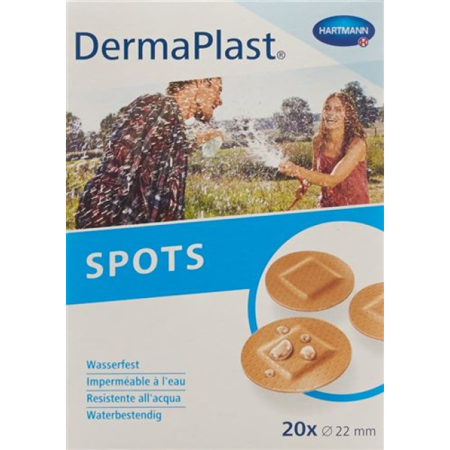 DermaPlast плями навколо шкіри кольорові 20 шт