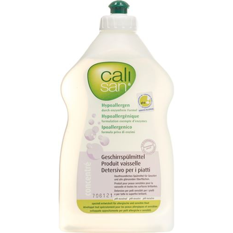 Calisan detergente líquido hipoalergênico 500 ml