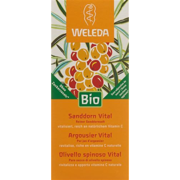 Weleda Vital בקבוק מיץ אשחר 200 מ"ל