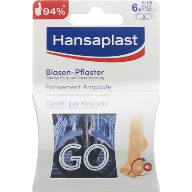Plester Blister Hansaplast Footcare kecil 6 pcs
