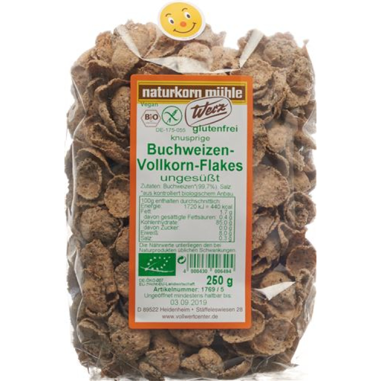 Werz Buchweizen Vollkorn Flakes glutenfrei 250 g