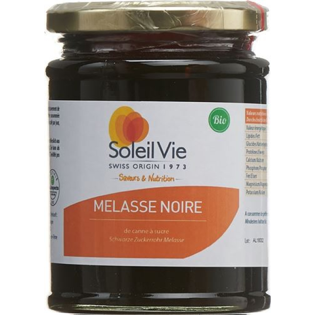 Soleil Vie Black Molasses Cane Sugar Organic