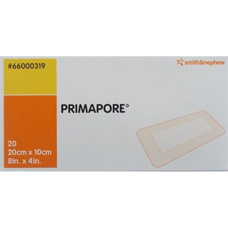 Primapore sebkötöző 20x10cm steril 20 db