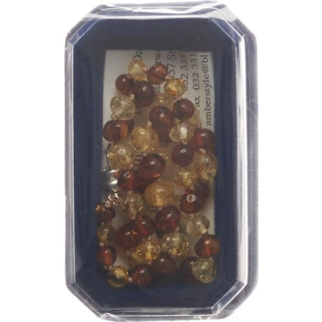 Amberstyle янтарь ожерелье коньяк цитрин 32 см магнитті ілгегі бар