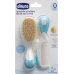 Chicco comb and brush natural bristles light blue 0m+