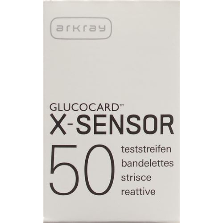 បន្ទះតេស្ត Glucocard X-sensor 50 កុំព្យូទ័រ