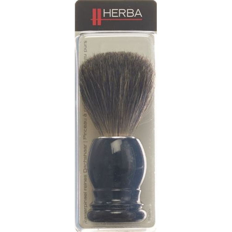 Escova de barbear HERBA cabelo de texugo puro