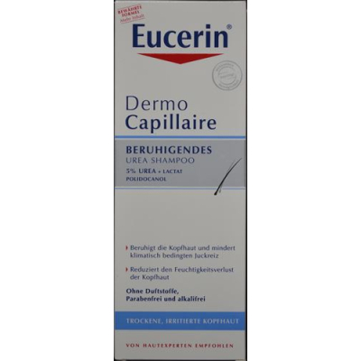 Eucerin dermocapillaire დამამშვიდებელი შარდოვანა შამპი 250 მლ