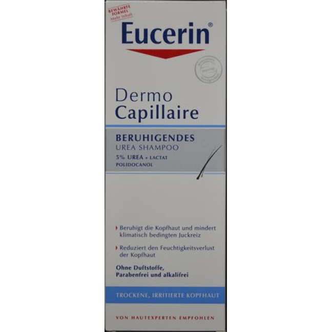 EUCERIN DermoCapillaire upokojujúci urea šampón 250 ml