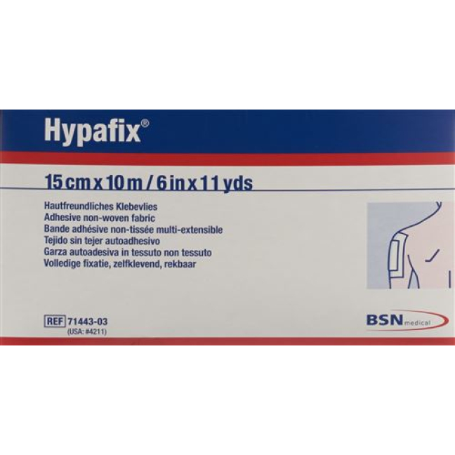 Hypafix liima fleece 15cmx10m rooli