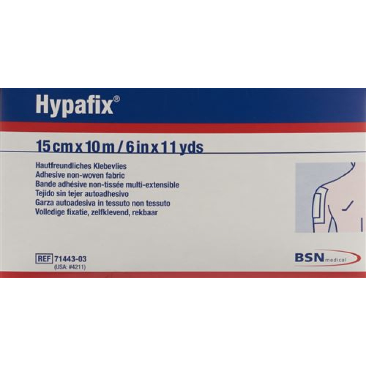 Hypafix adhesive fleece 15cmx10m role