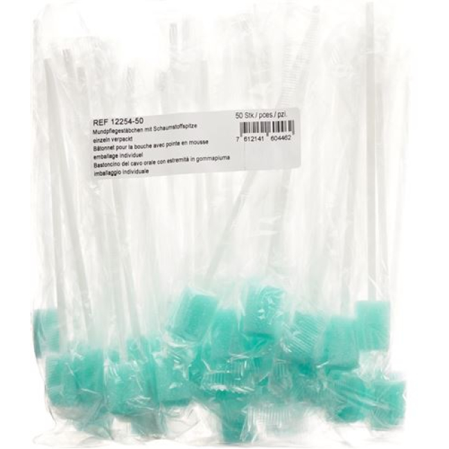 Pepco bâtonnets de soins bucco-dentaires simples emballés en mousse 50 x