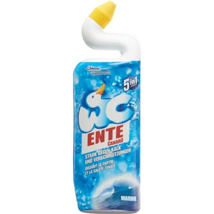 Toilet eend gel 5in1 marine fles 750 ml