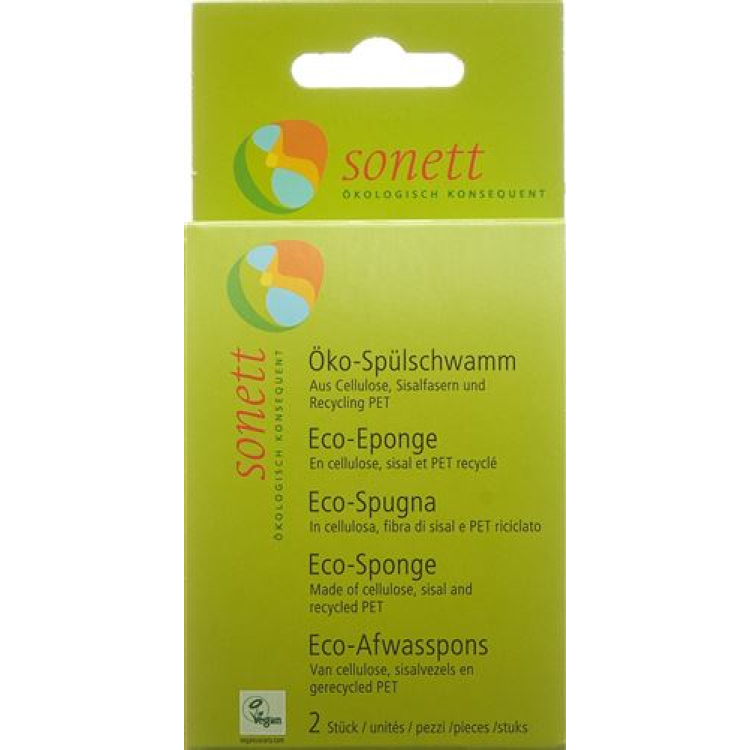 Sonnet Sponge Eco 2 pcs - Eco-Friendly Household Cleaner from Switzerland