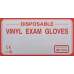 guantes de examen vinilo S empolvados caja 100uds