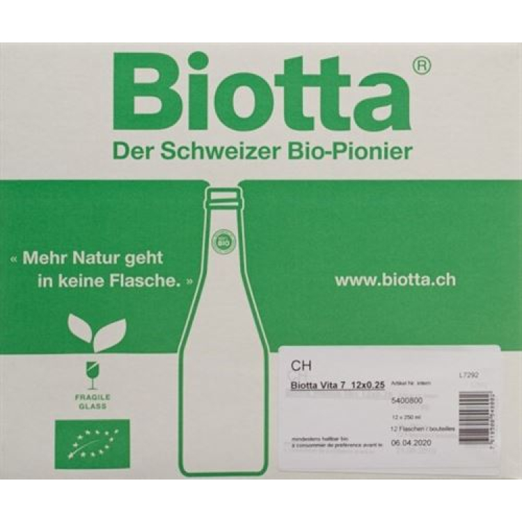 Biotta Vita 7 Bio 12 x 250 ml