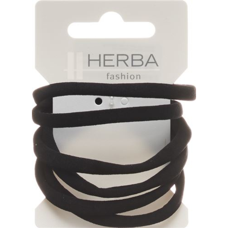 Herba haarband 5.6cm zwart 6 st