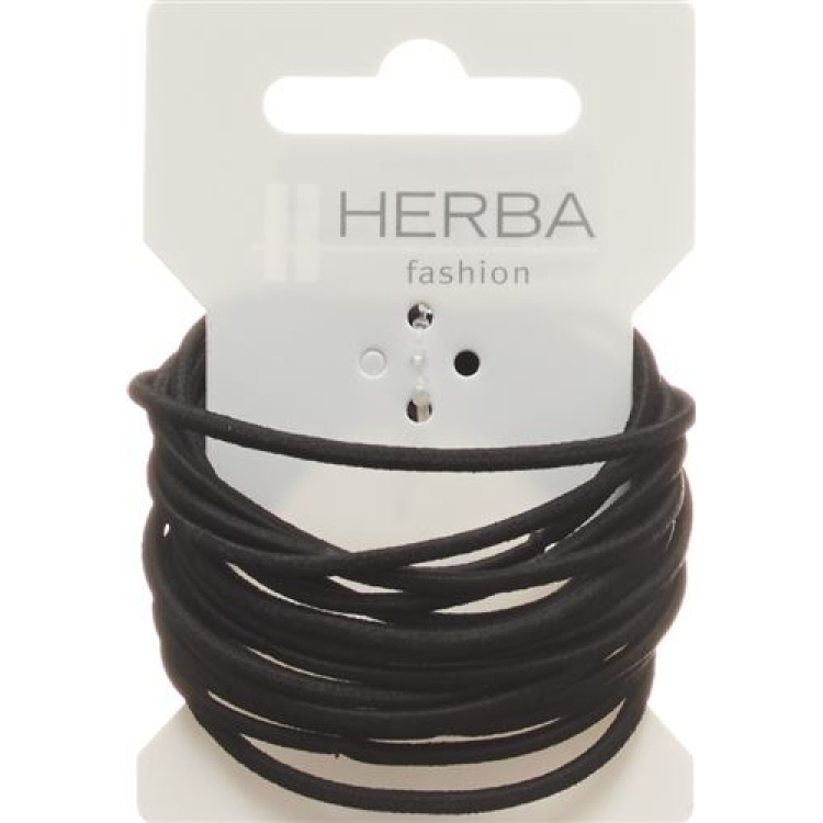 Élastique à cheveux Herba 4,2 cm noir 16 pcs