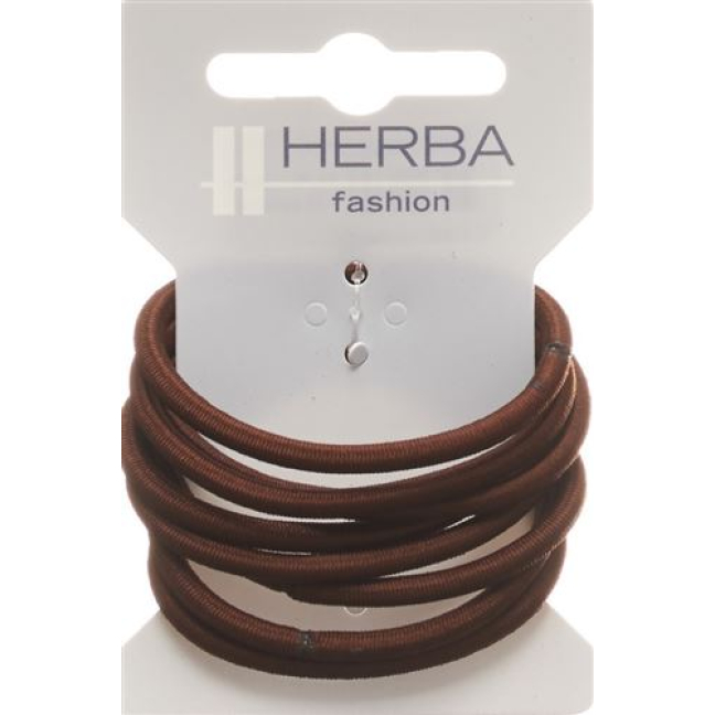 Herba hair tie 5cm brown 8 pcs