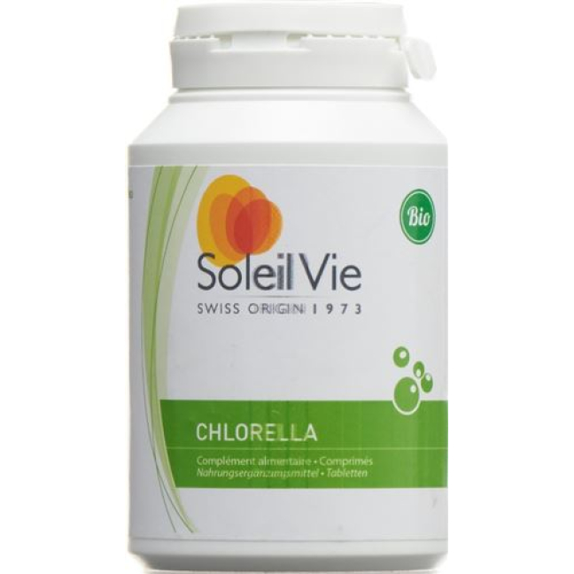 Soleil Vie Bio Chlorella pyrenoidosa tabletter 250 mg färskvattenalger 500 st