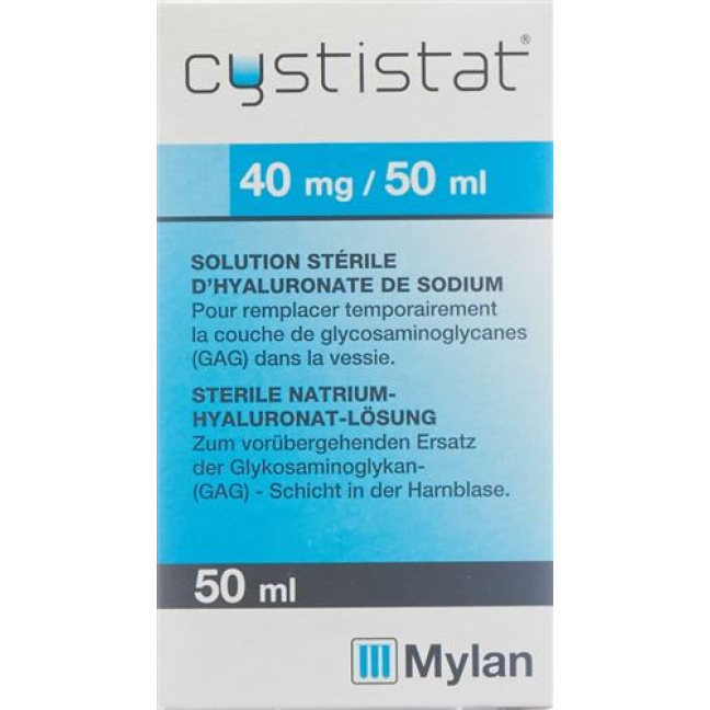 Cystistat Instill Lös 40 mg/50 ml Fl 50 ml