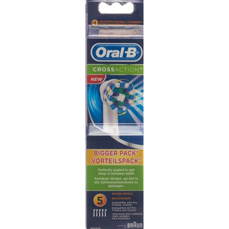 Oral-B CrossAction fırça başlıqları 5 ədəd