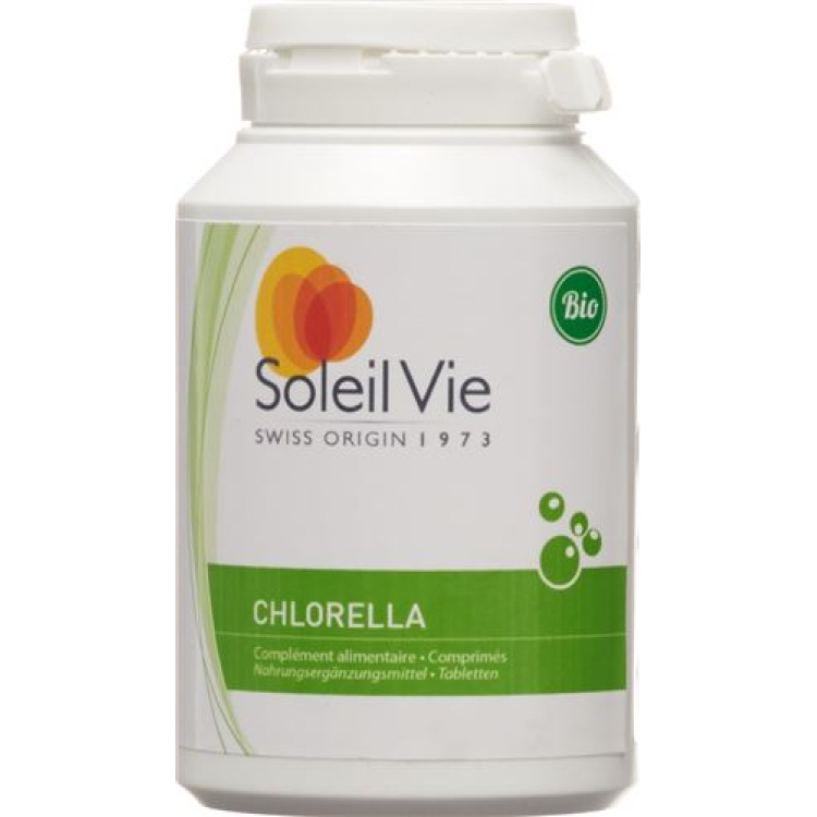 Soleil Vie Chlorella 500 mg tabletter fra økologisk hydroponic 180 stk